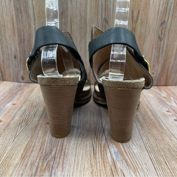 Coque Terra Anthropologie Sanne Shimmer Wrap Heels EU 39 - Picture 4 of 9